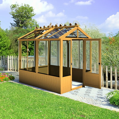 Shire Holkham 7' 9" x 6' 2" Apex Greenhouse - Premium Coated