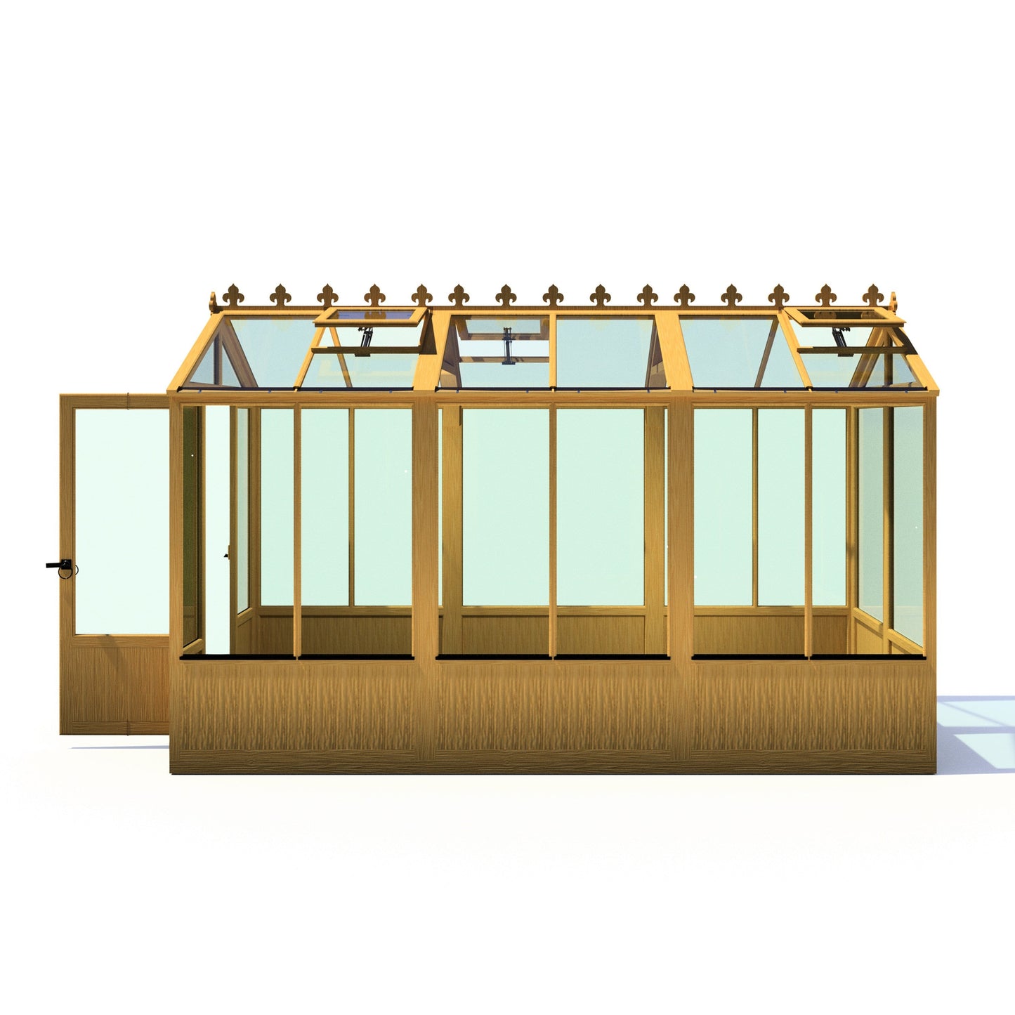 Shire Holkham 11' 8" x 6' 2" Apex Greenhouse - Premium Coated