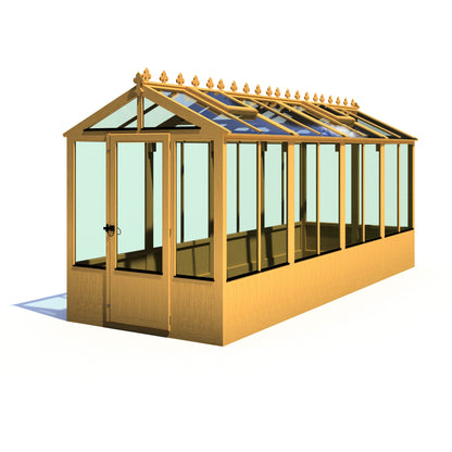 Shire Holkham 15' 7" x 6' 2" Apex Greenhouse - Premium Coated