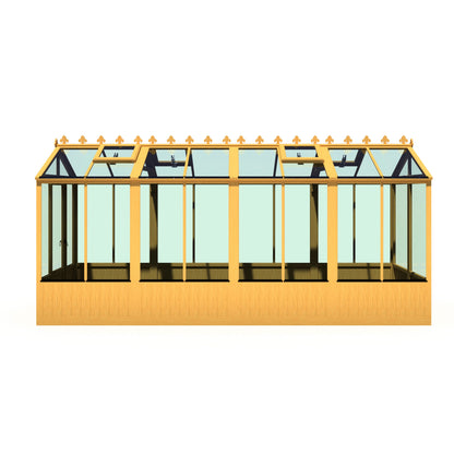 Shire Holkham 15' 7" x 6' 2" Apex Greenhouse - Premium Coated