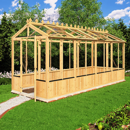 Shire Holkham 15' 7" x 6' 2" Apex Greenhouse - Premium Coated