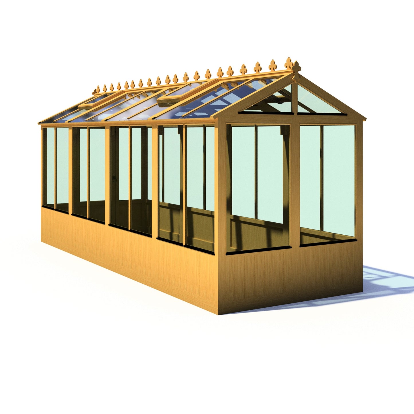 Shire Holkham 15' 7" x 6' 2" Apex Greenhouse - Premium Coated