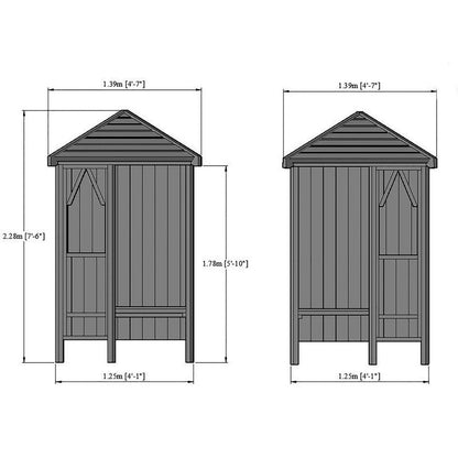 Shire Blue Honeysuckle Corner Garden Arbour 4' x 4'