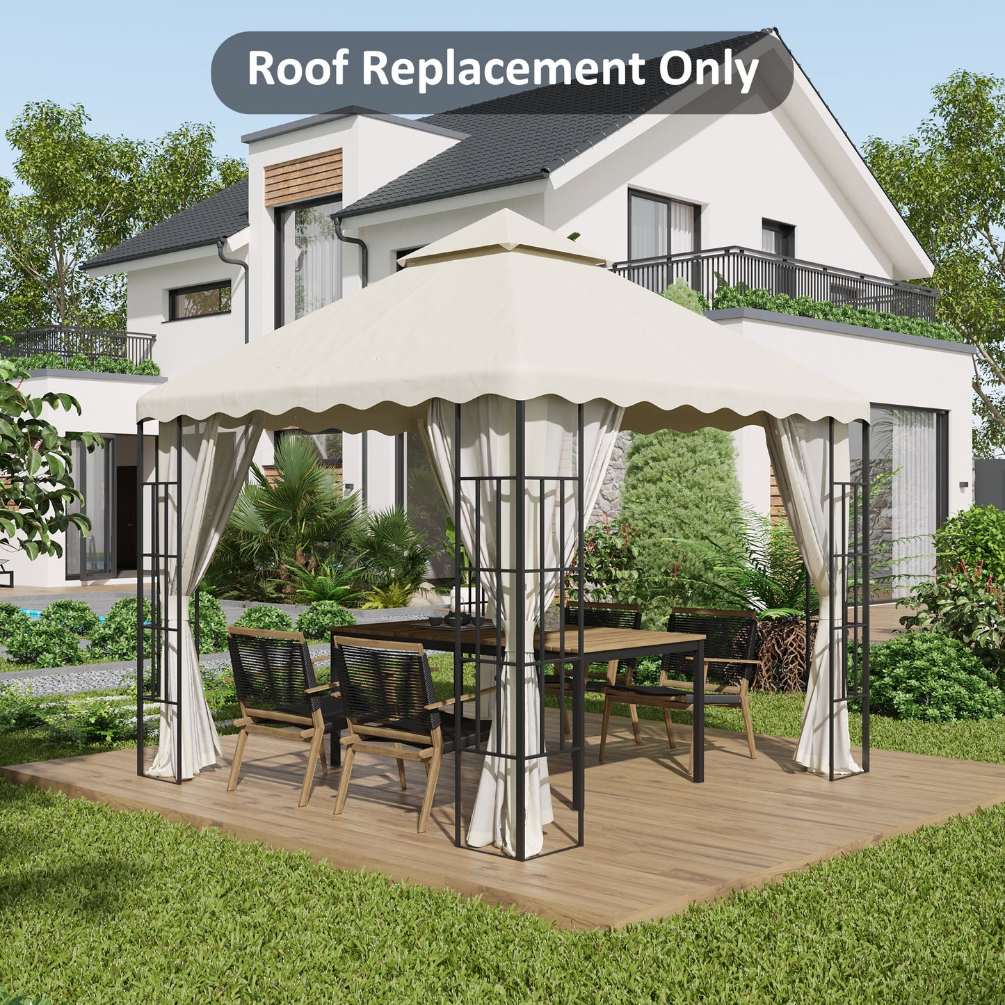 Outsunny 3 x 3 (m) Gazebo Canopy Replacement Covers