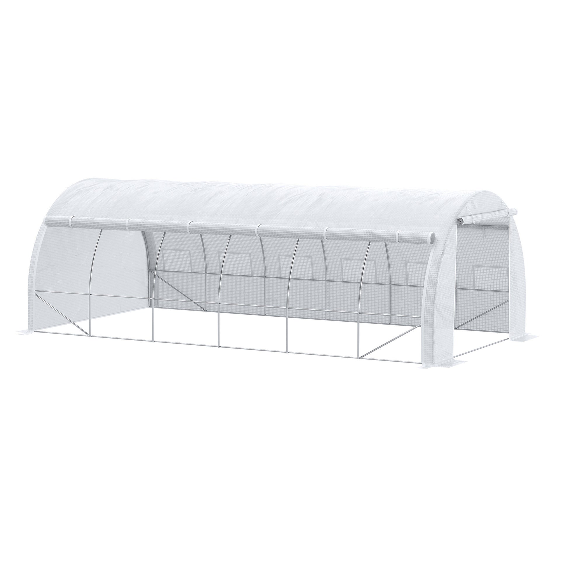 Outsunny 6 x 3 x 2 m Polytunnel Greenhouse