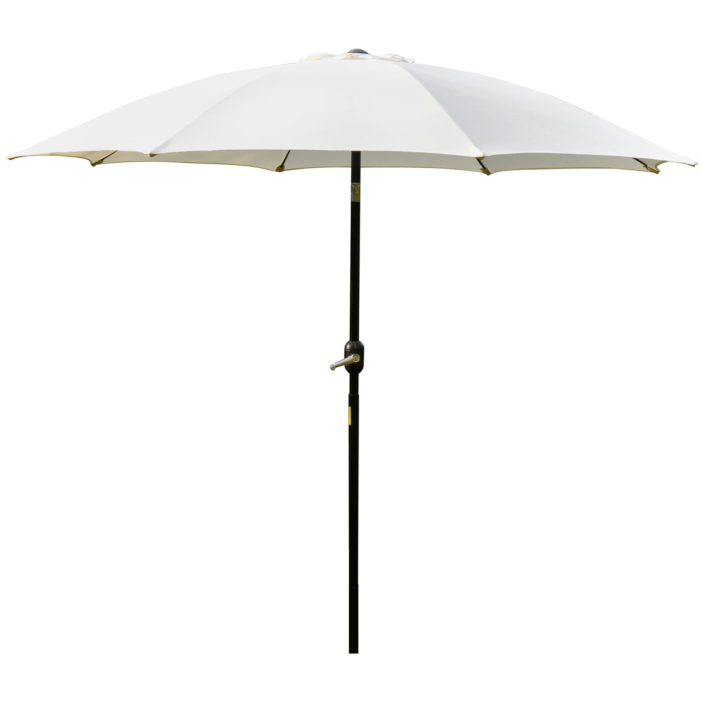 Outsunny ?2.6M Umbrella Parasol-Cream White