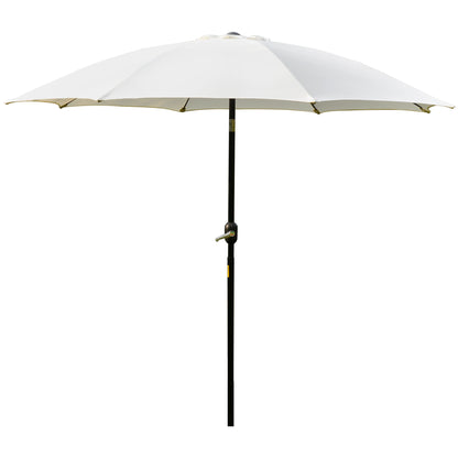 Outsunny ?2.6M Umbrella Parasol-Cream White