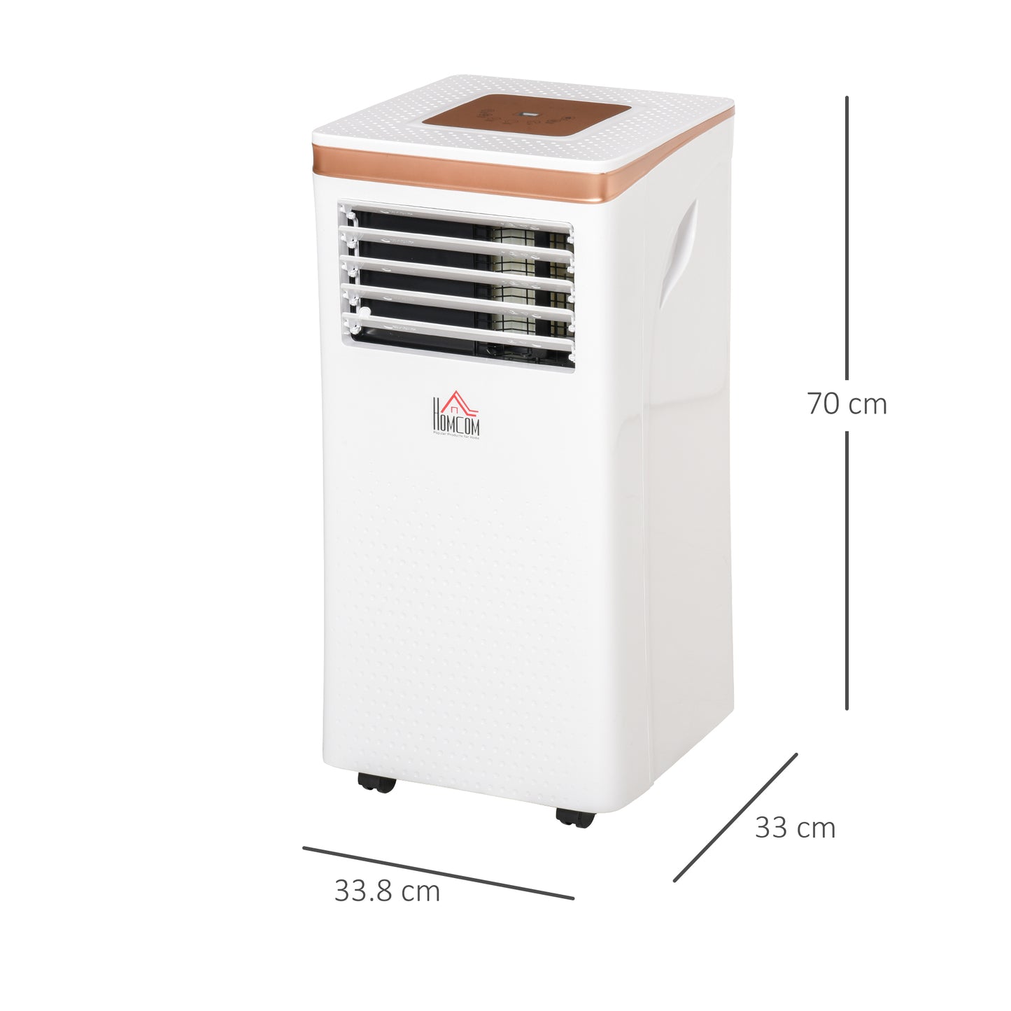 A Rated 9,000 BTU Portable Air Conditioner With Remote & 24 Hour Timer by Homcom