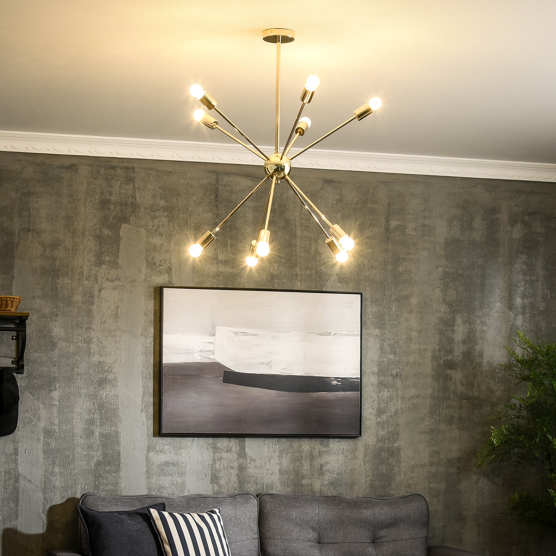 Homcom Modern Sputnik Ceiling Lights