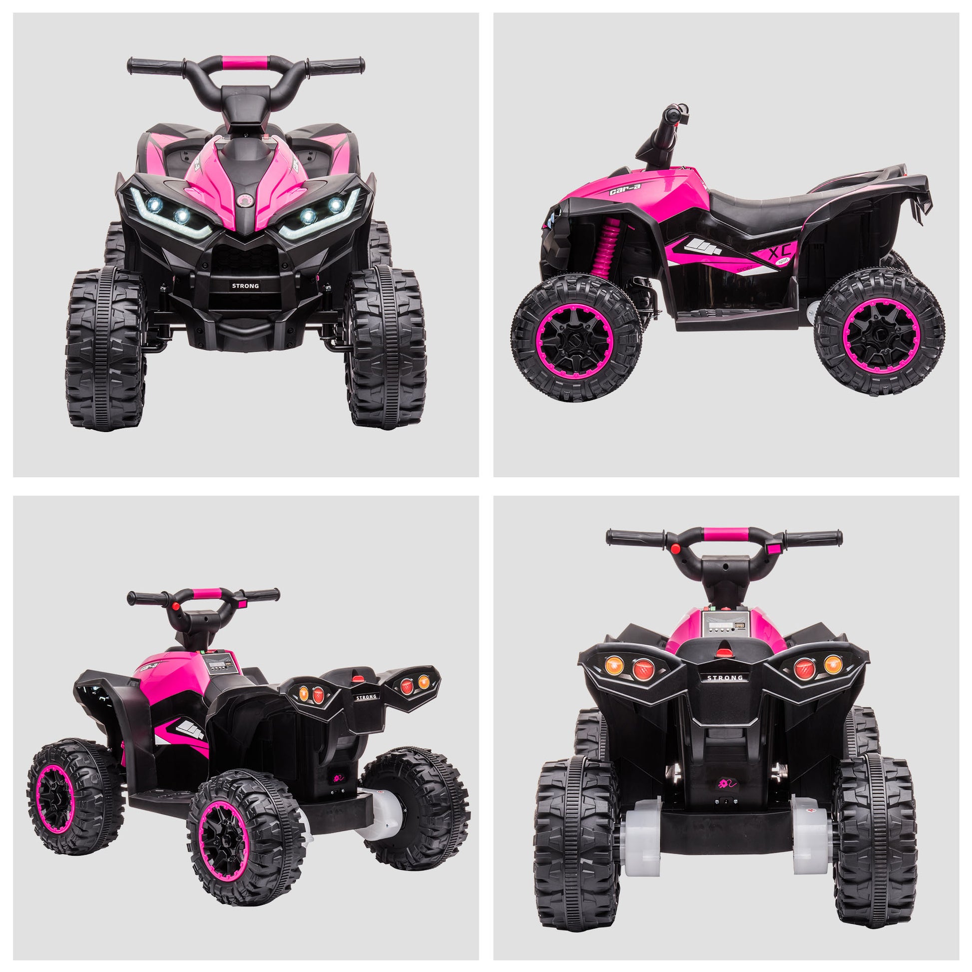 Homcom 12V Quad Bike with Forward Reverse Functions