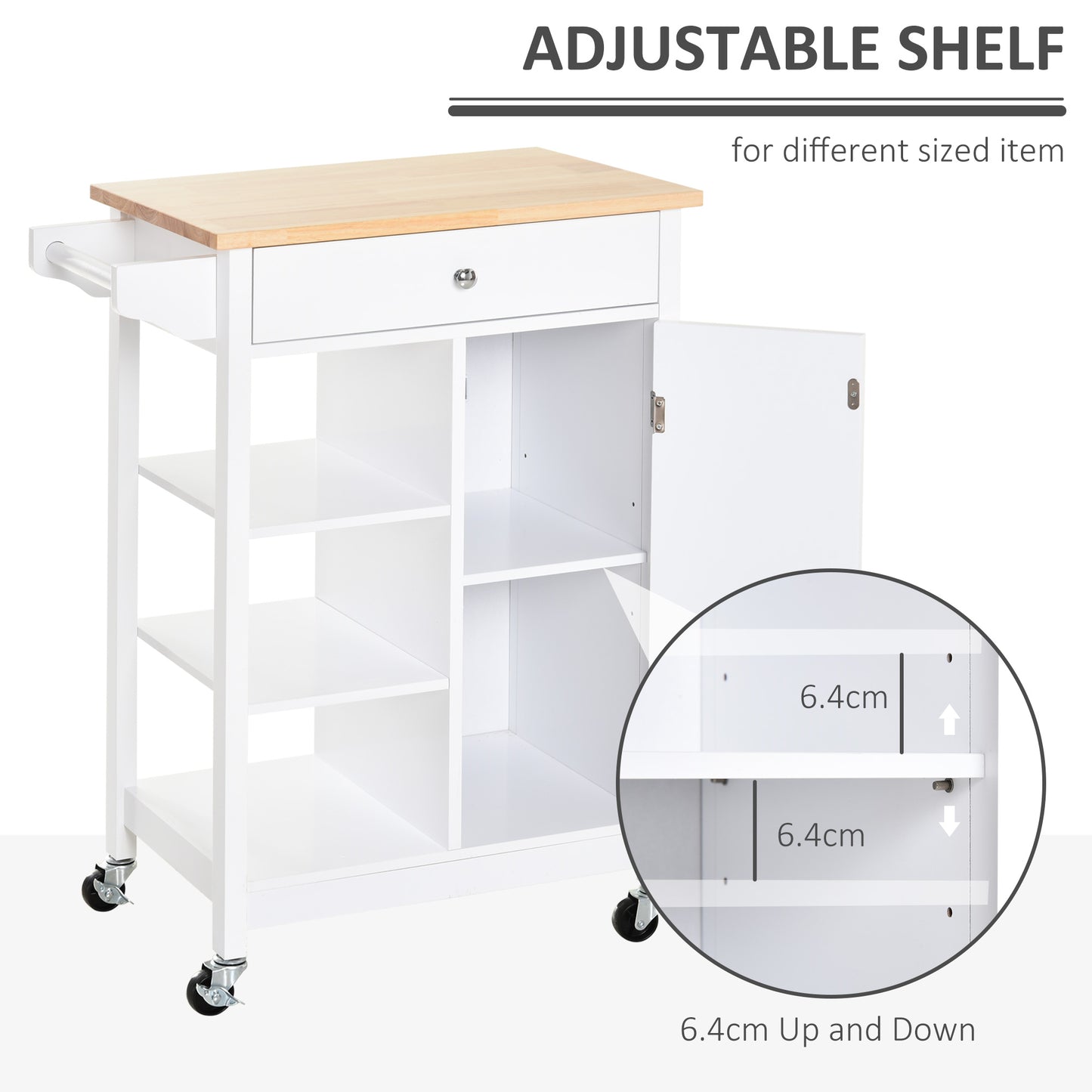 Homcom Kitchen Trolley