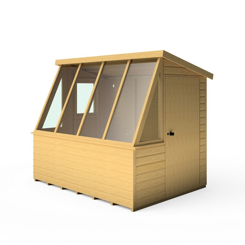 Shire Iceni 8' 3" x 6' 3" Apex Shed - Premium Coated Shiplap