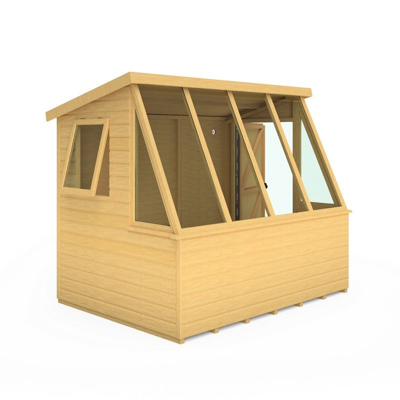 Shire Iceni 8' 3" x 6' 3" Apex Shed - Premium Coated Shiplap