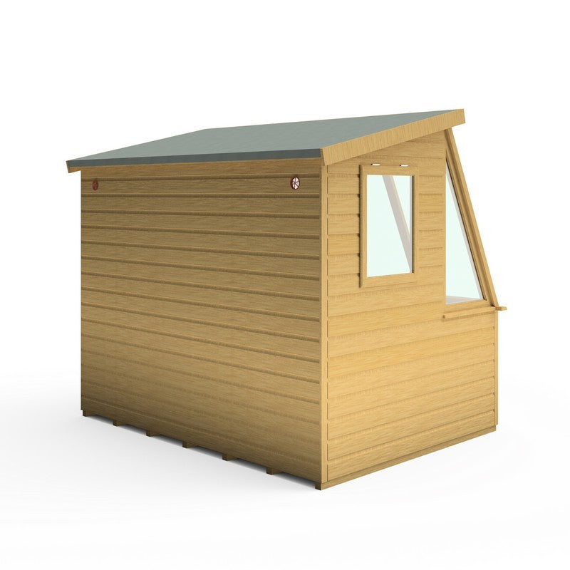 Shire Iceni 8' 3" x 6' 3" Apex Shed - Premium Coated Shiplap