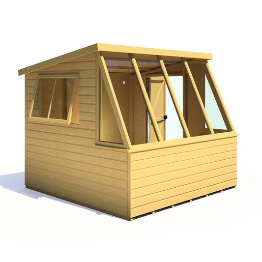 Shire Iceni 8' 3 x 8' 3 Apex Shed - Premium Coated Shiplap