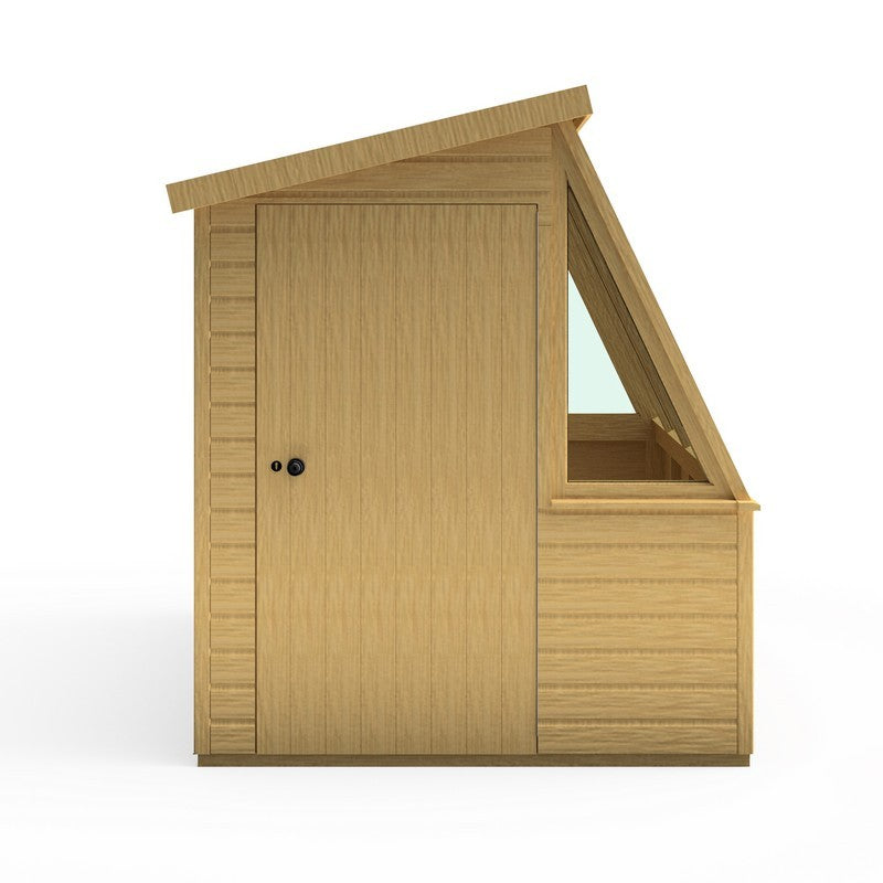 Shire Iceni 8' 3" x 6' 3" Pent Potting Shed - Premium Dip Treated Shiplap