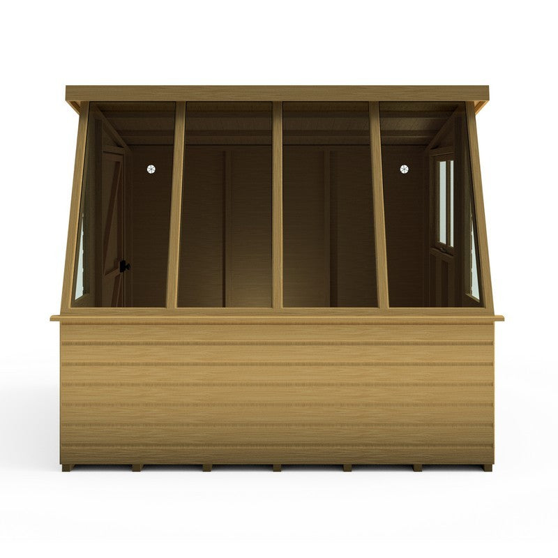 Shire Iceni 8' 3" x 8' 3" Pent Potting Shed - Premium Dip Treated Shiplap