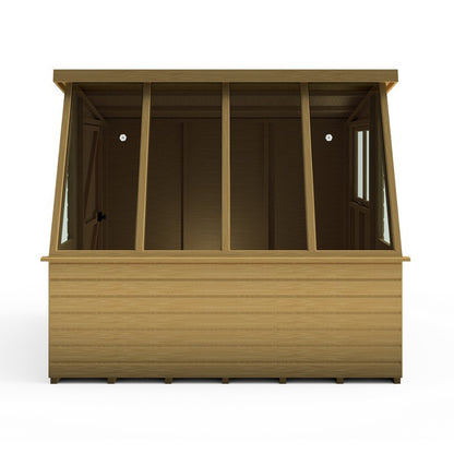 Shire Iceni 8' 3" x 8' 3" Pent Potting Shed - Premium Dip Treated Shiplap