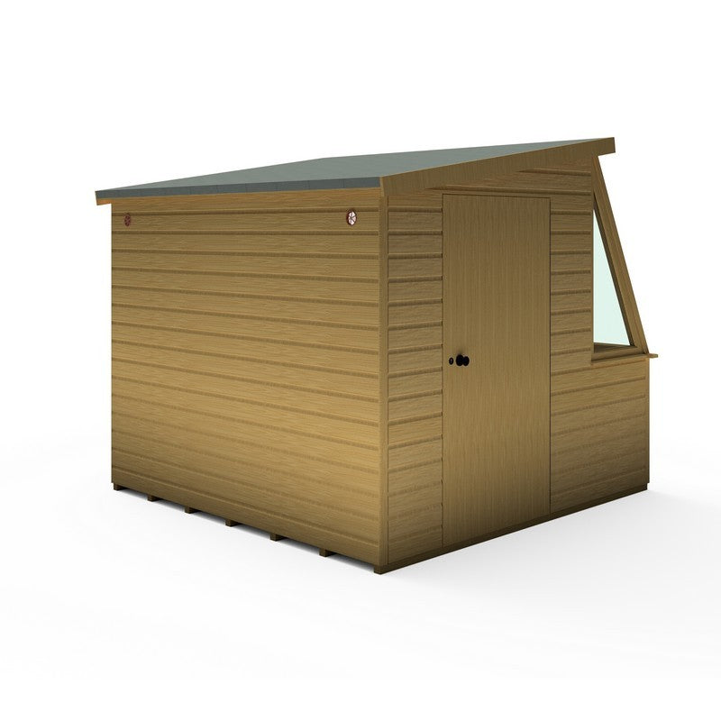 Shire Iceni 8' 3" x 8' 3" Pent Potting Shed - Premium Dip Treated Shiplap