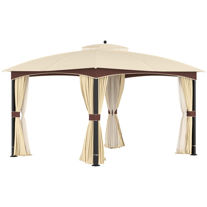 Outsunny 4 x 3(m) Patio Metal Gazebo