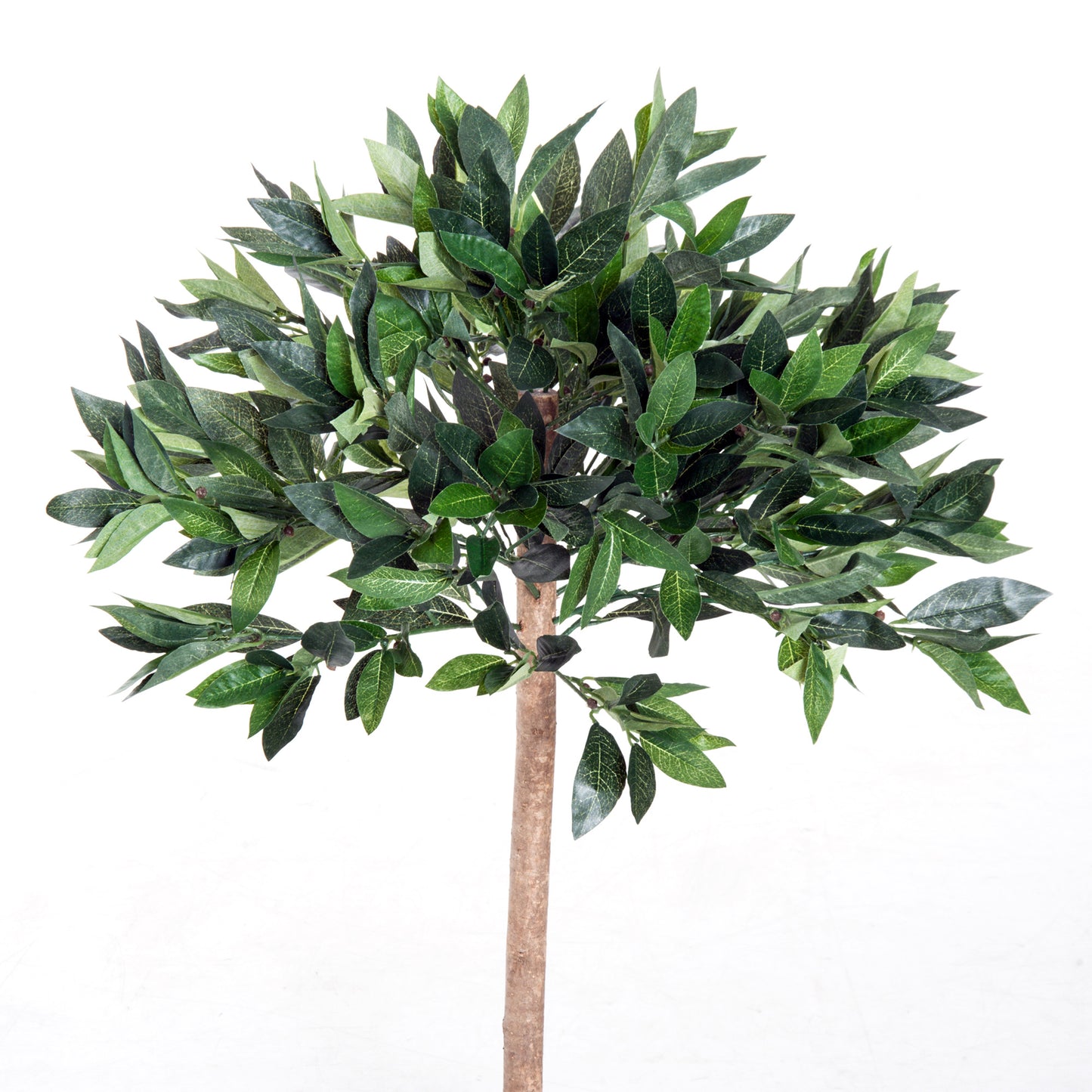 Outsunny 3ft Artificial Olive Tree Indoor Plant Greenary for Home Office Potted in An Orange Pot