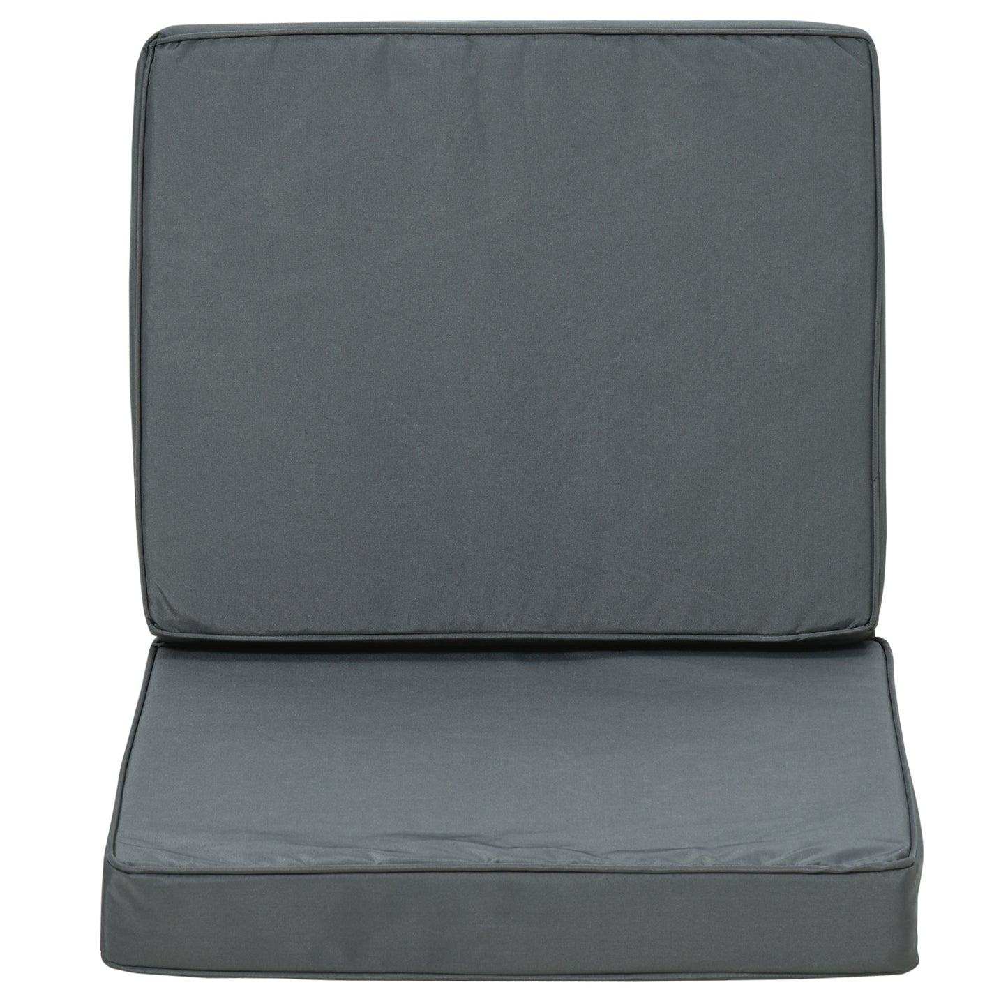 Outsunny Replacement Seat and Back Cushion Set - Grey