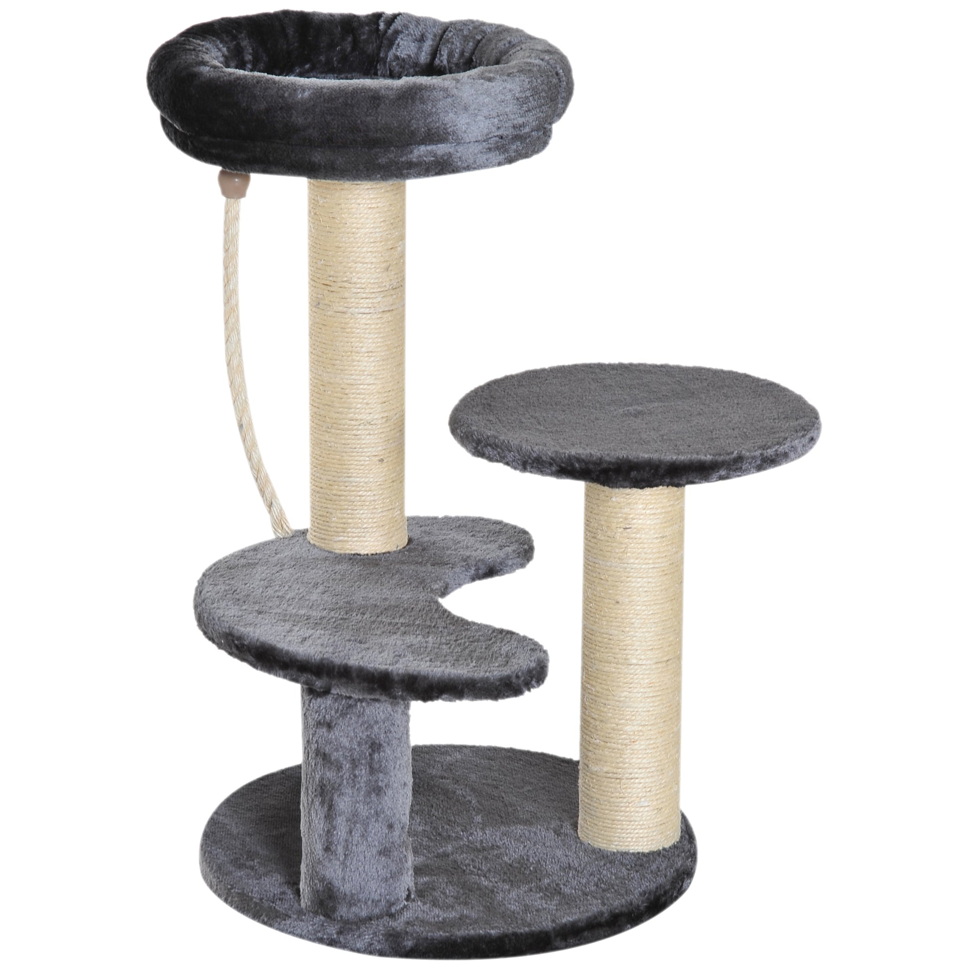 PawHut Cat Tree Kitty Scratcher Kitten Activity Center