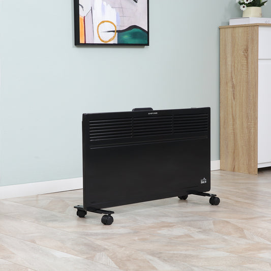 Homcom Convector Radiator Heater Freestanding or Wall-mounted w/ Adjustable Thermostat