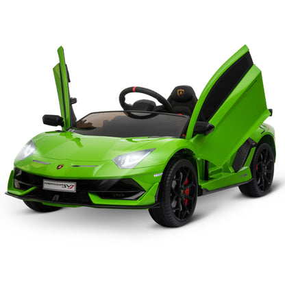 Homcom Lamborghini SVJ 12V Kids Electric Ride On Car Sport Racing Toy RC for 3-8 Yrs