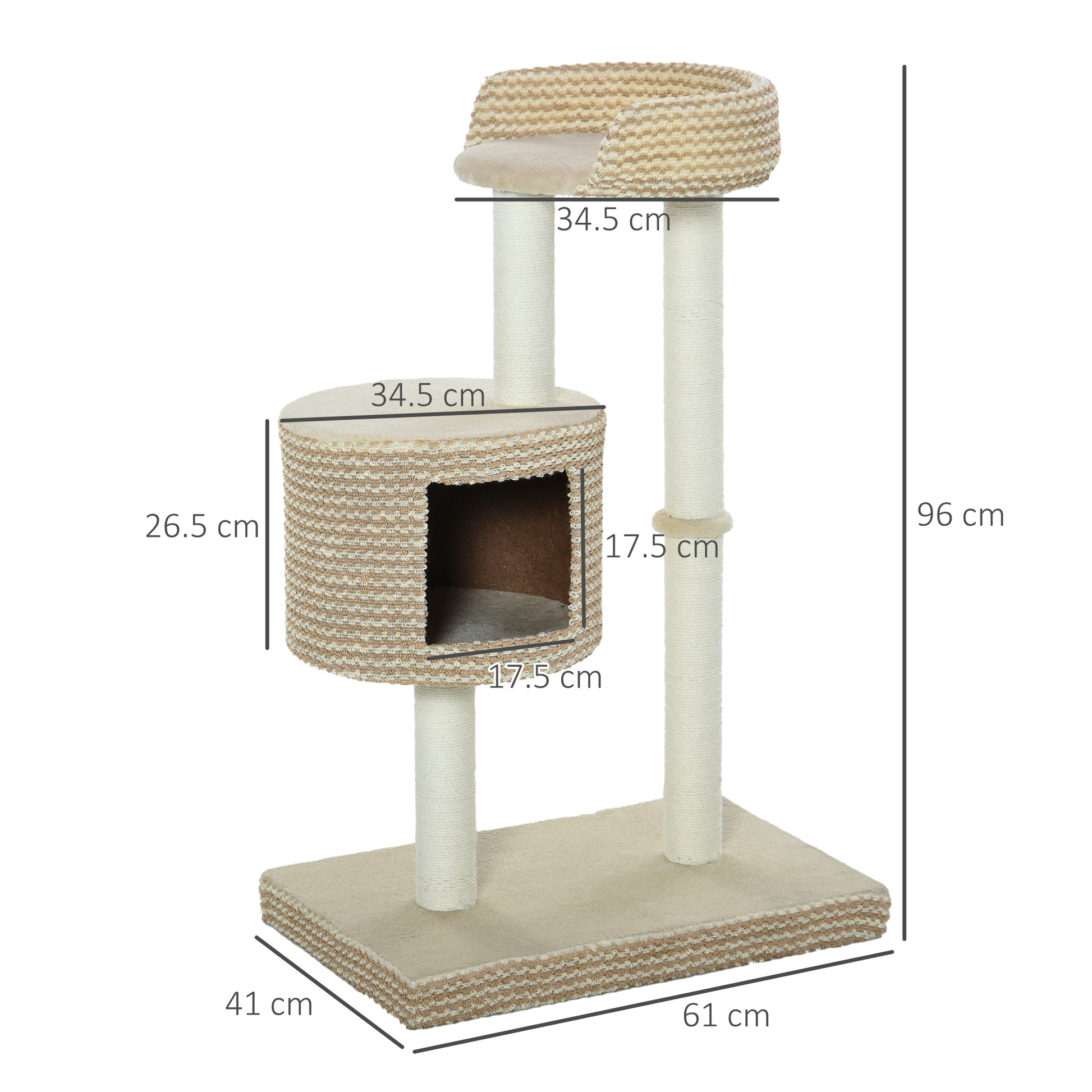 PawHut 96cm Cat Tree