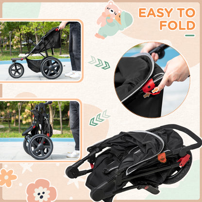 Homcom Three Wheeler Pushchair