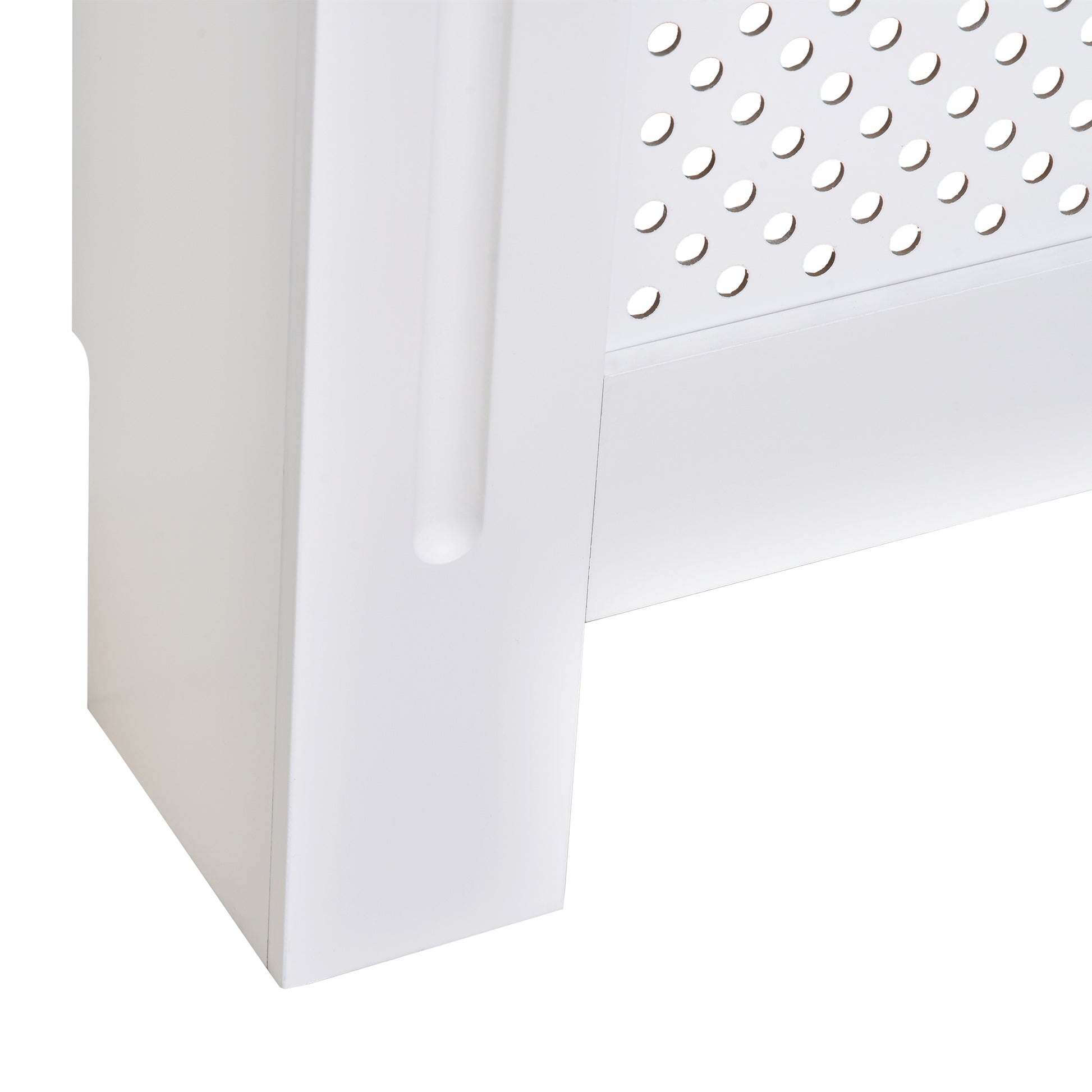 Homcom Small Medium-density fibreboard Wood Radiator Cover 78L x 19W x 82H cm -White