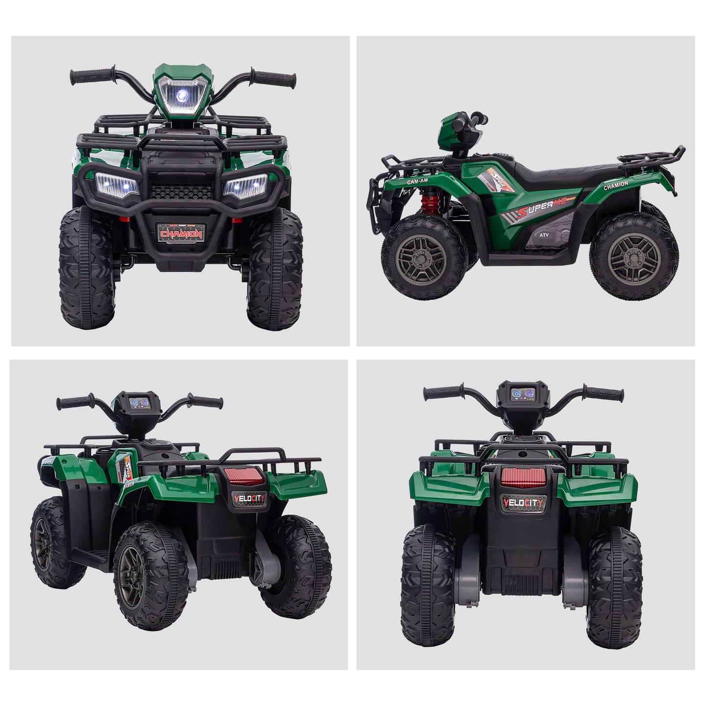 Homcom 12V Kids Quad Bike With Forward Reverse Functions