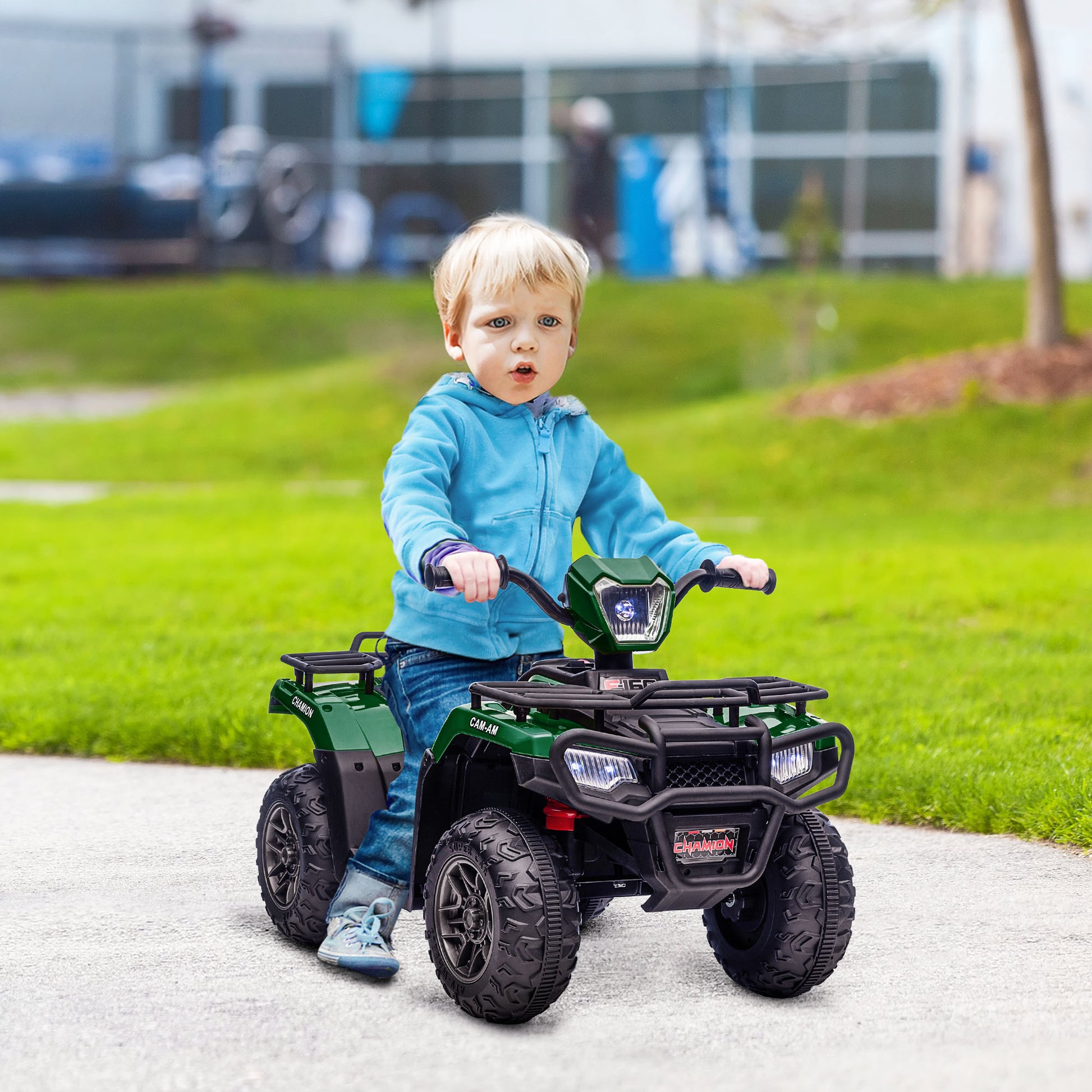 Homcom 12V Kids Quad Bike With Forward Reverse Functions