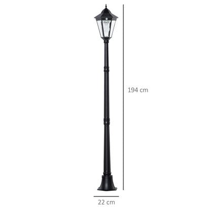 Outsunny 1.9M Garden Lamp Post Light