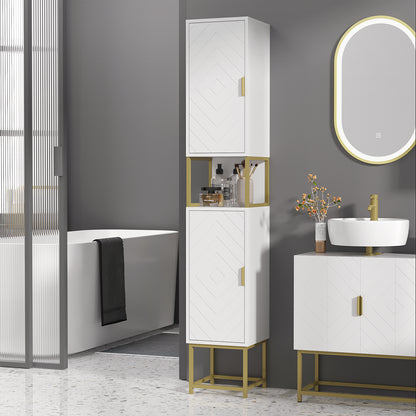 kleankin Narrow Bathroom Storage Cabinet