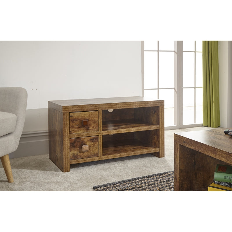 Jakarta TV Unit Brown 2 Shelves 2 Drawers