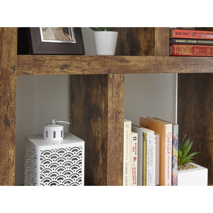 Jakarta Tall Bookcase Brown 8 Shelves