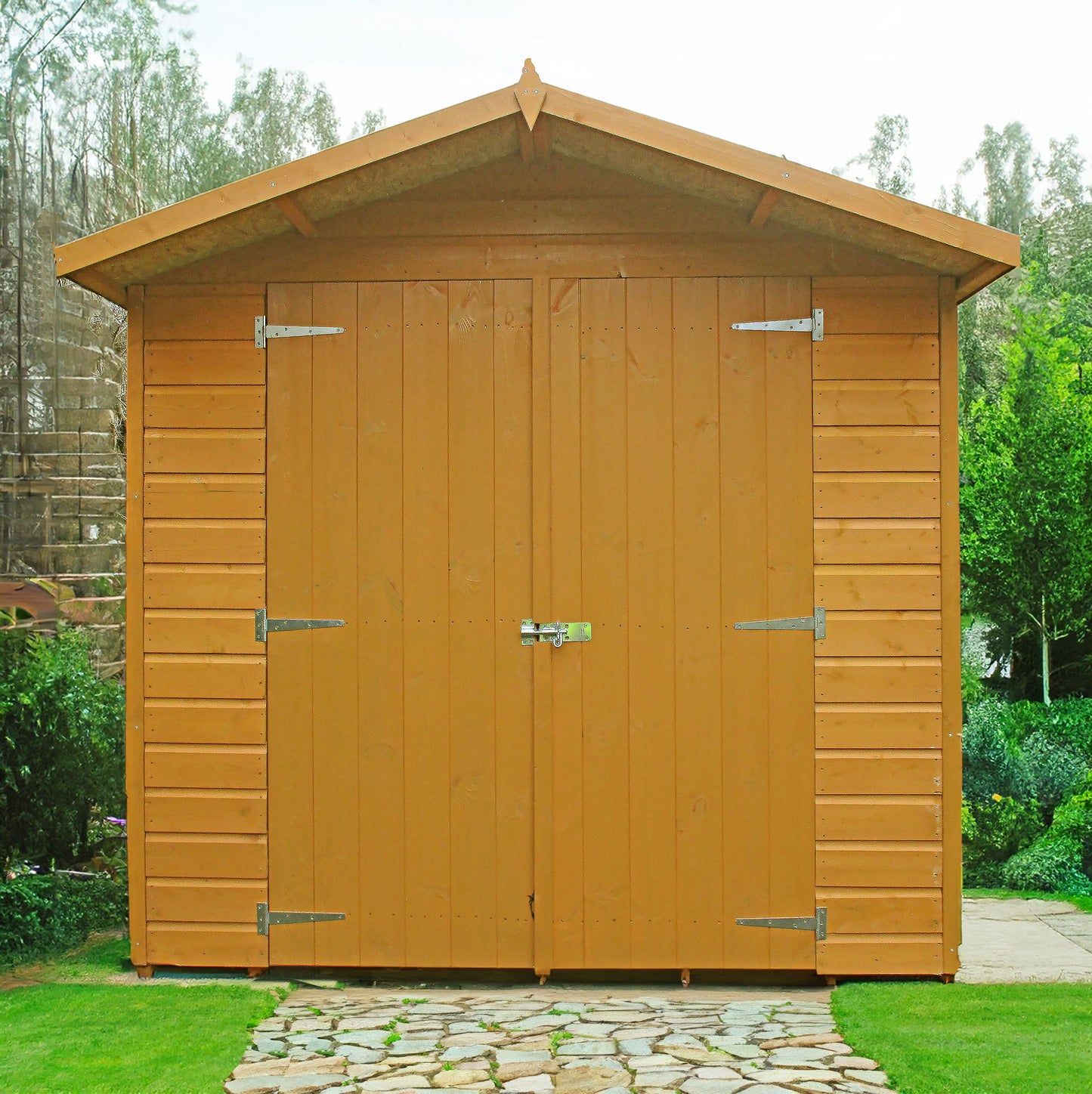 Shire Jersey 7' 1" x 14' 3" Apex Shed - Premium Dip Treated Shiplap