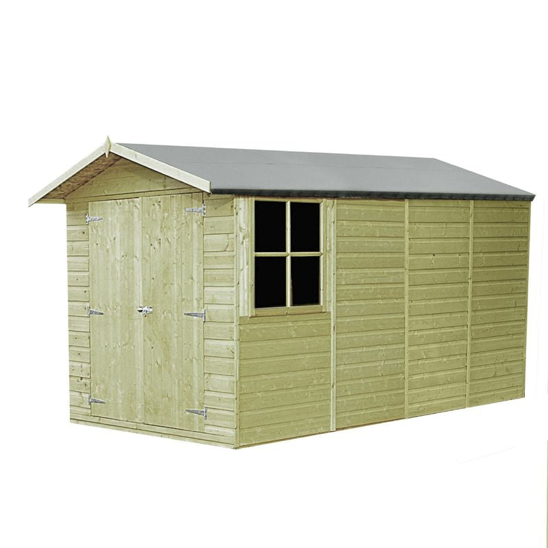 Shire Jersey 7' 1" x 14' 3" Apex Shed - Premium Pressure Treated Shiplap