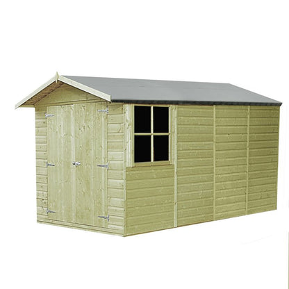 Shire Jersey 7' 1" x 14' 3" Apex Shed - Premium Pressure Treated Shiplap