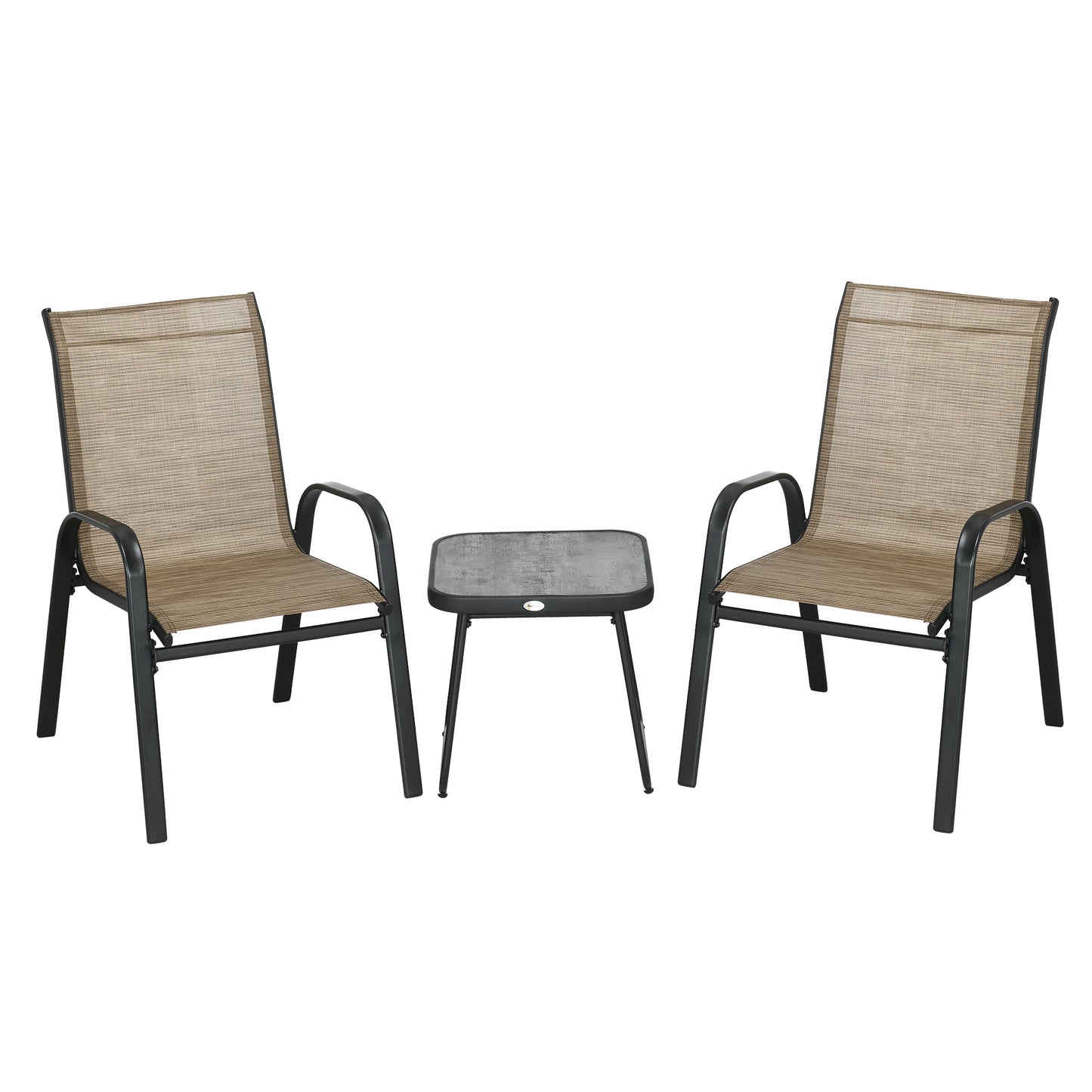 Outsunny 3 Pieces Outdoot Bistro Set