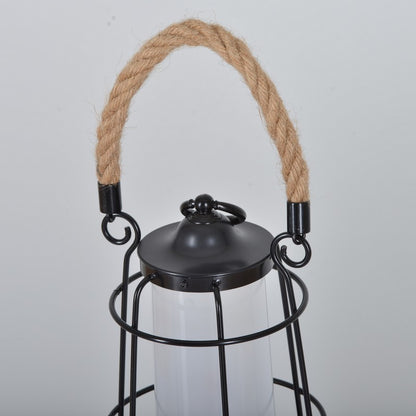 Portable Hemp Rope Rechargeable Garden Lantern by WildLand