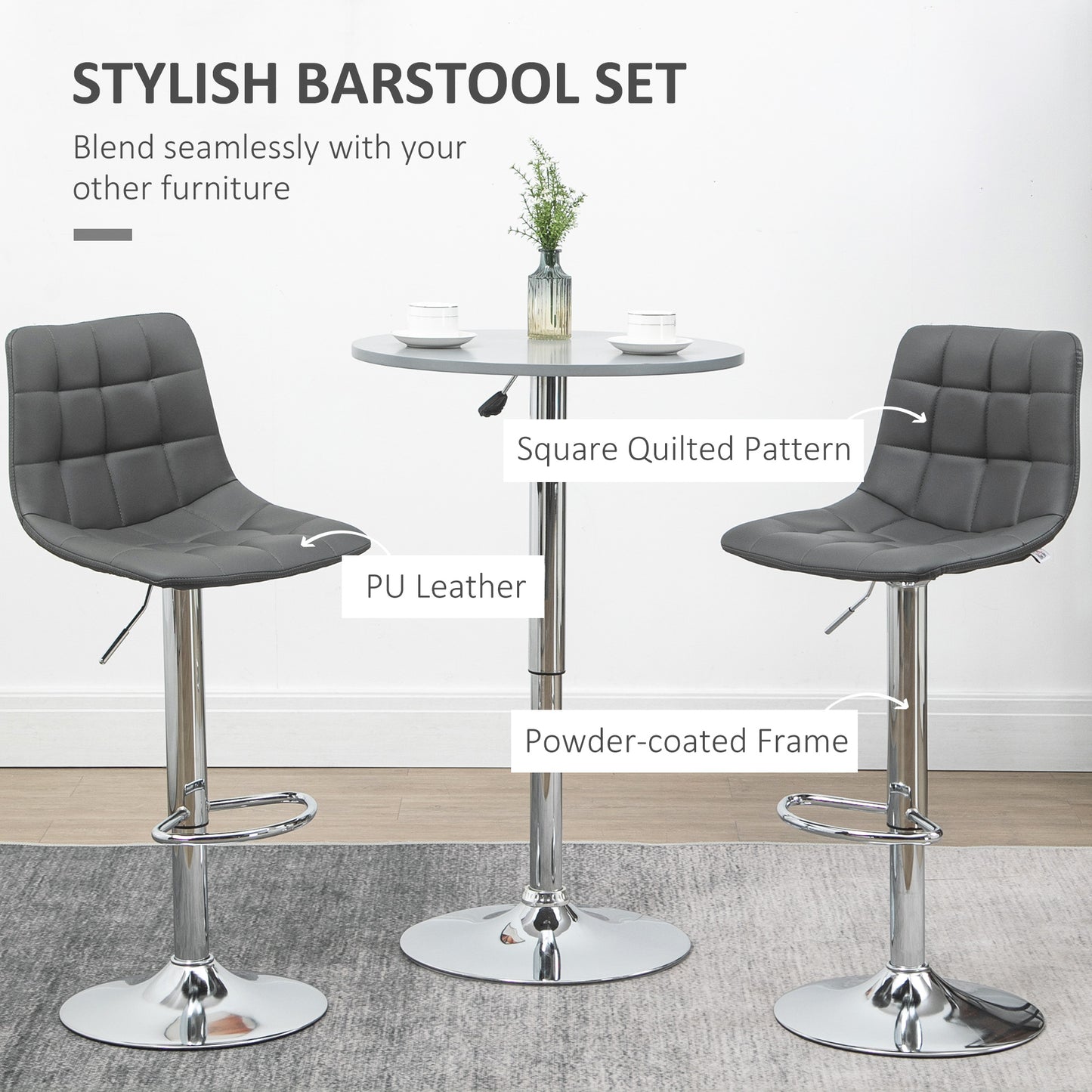 Homcom Bar Stools Set of 2