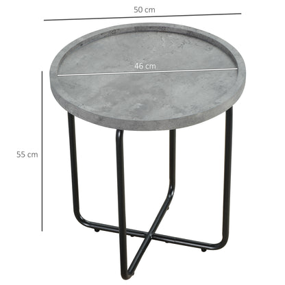 Homcom Round End Table