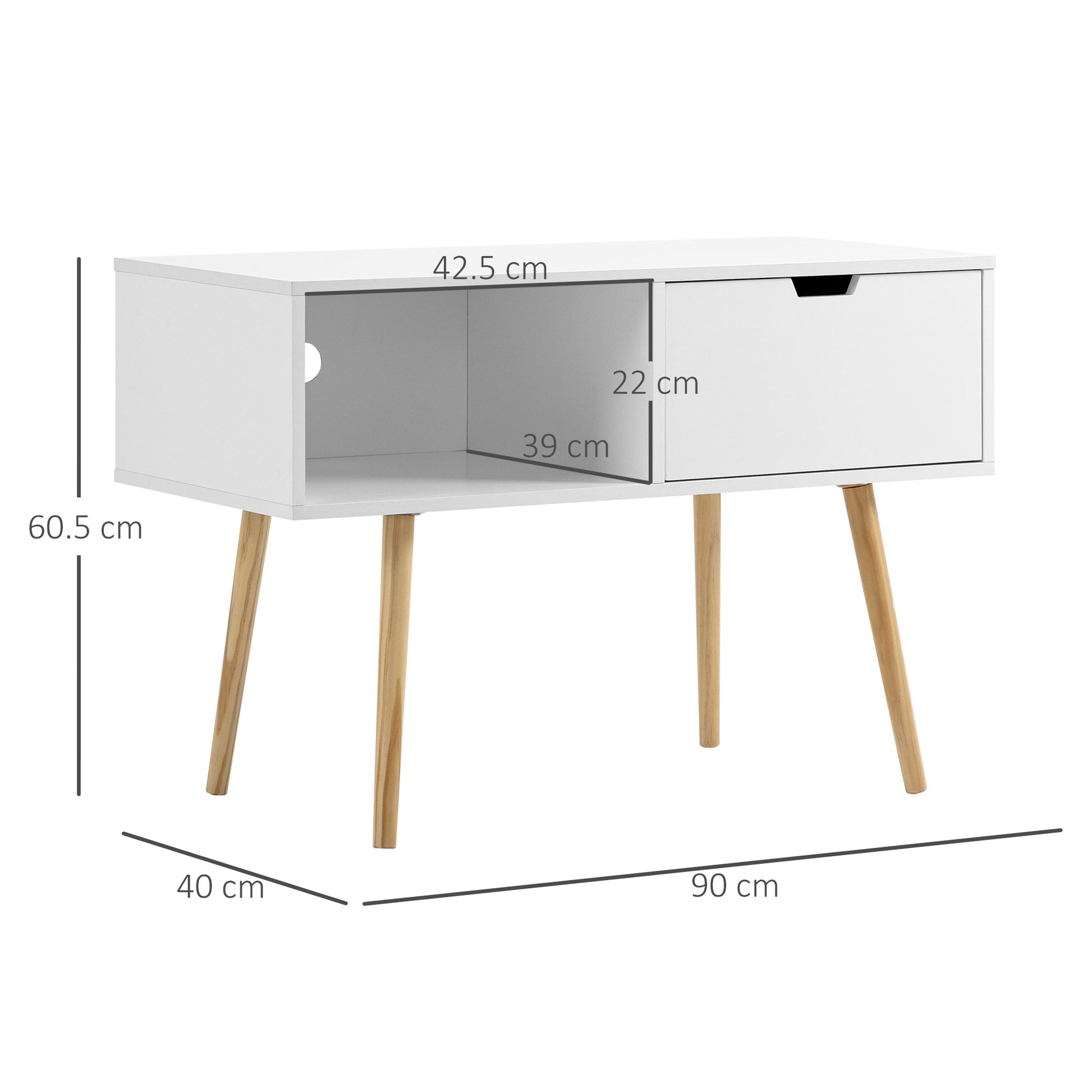 Homcom Boxy TV Stand