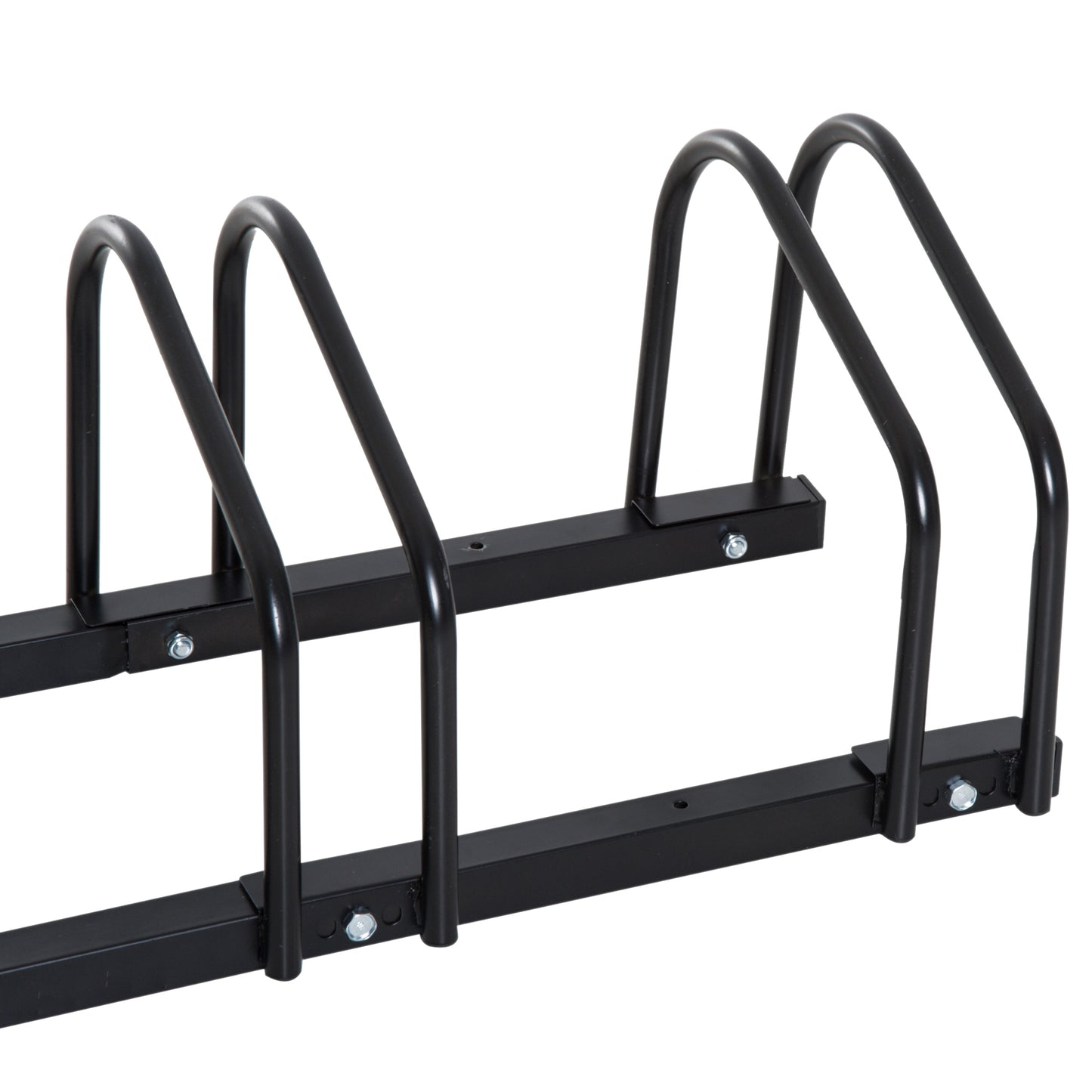 Homcom Bike Stand Parking Rack Floor or Wall Mount Bicycle Cycle Storage Locking Stand (5 Racks