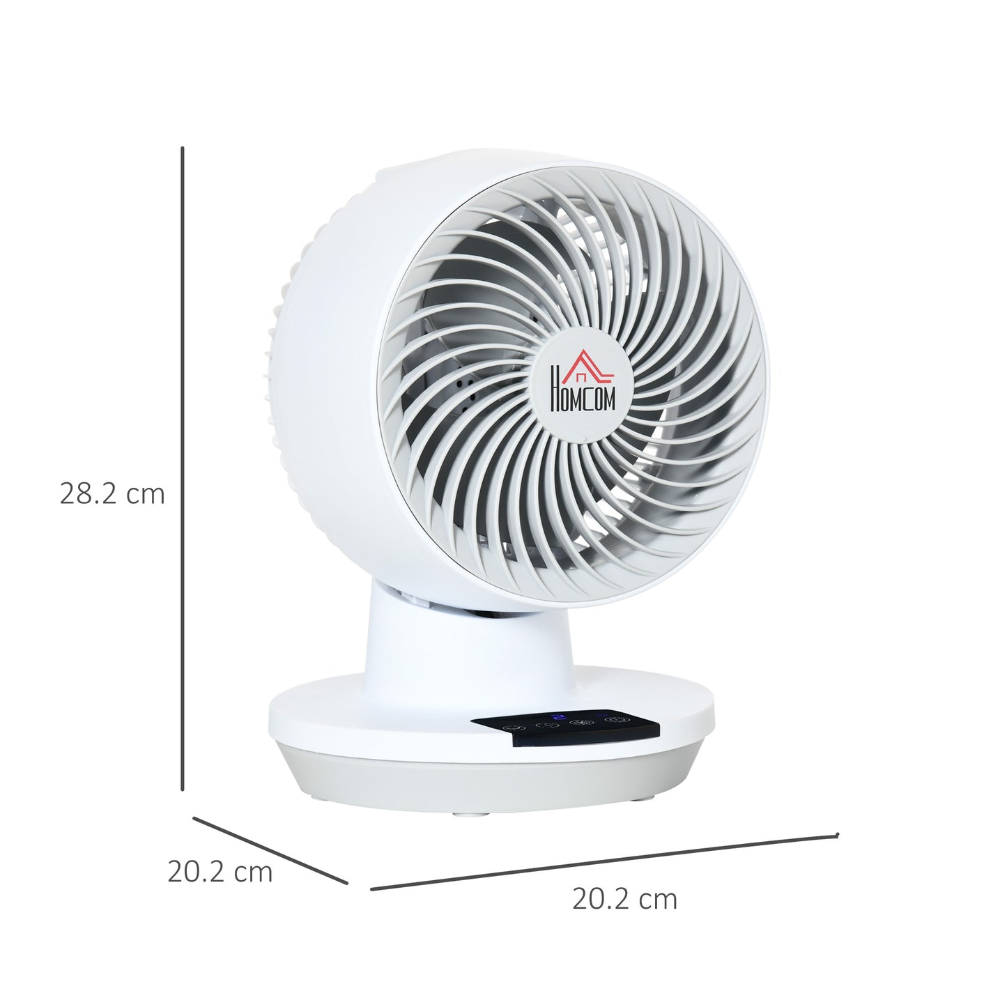 Homcom 28cm Electric Table Desk Fan with 3 Speed