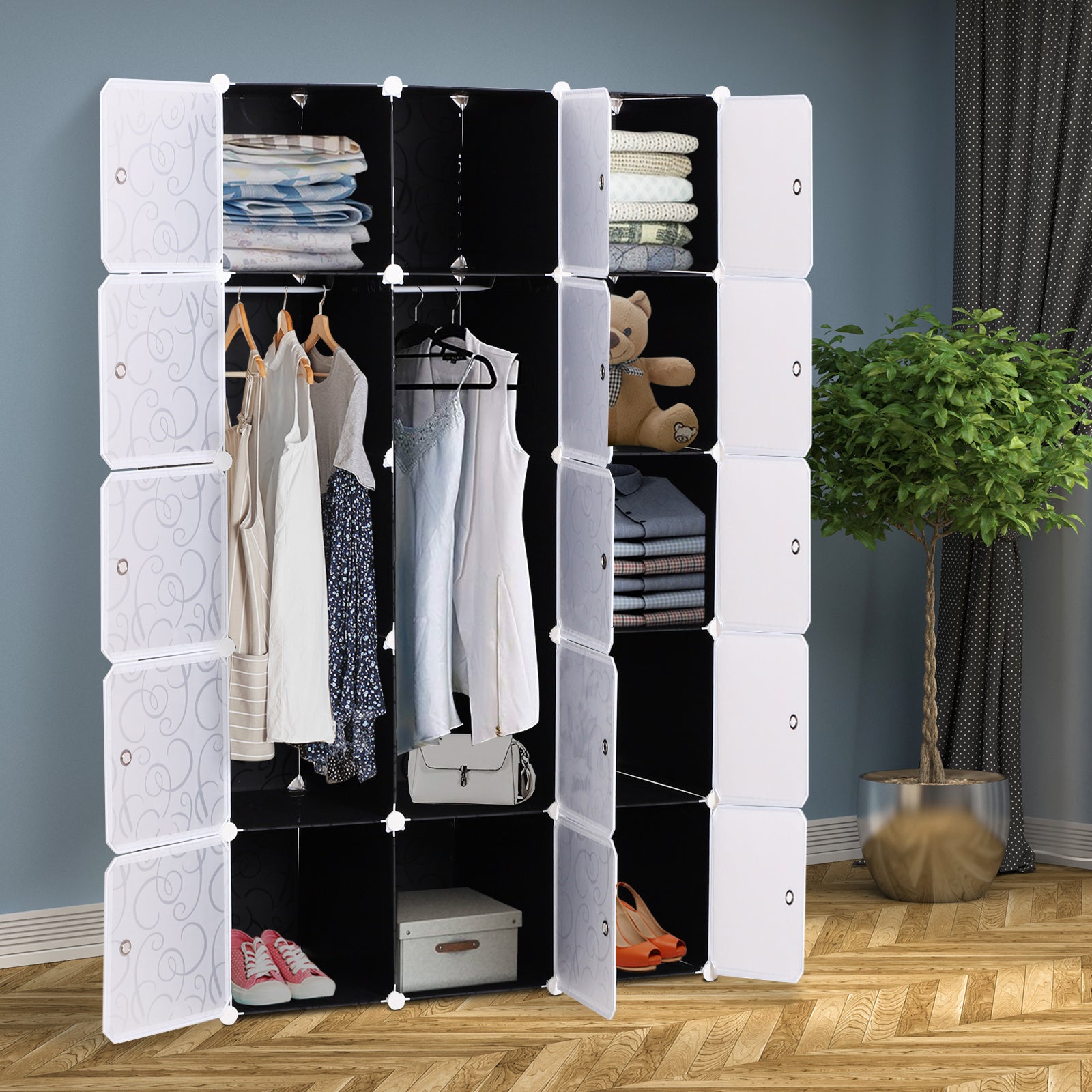 Homcom Portable Wardrobe for Bedroom