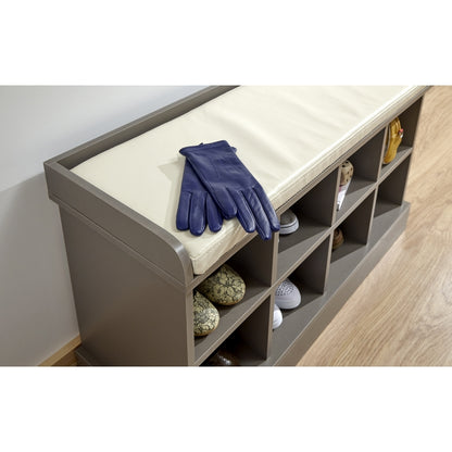 Kempton Shoe Storage Grey 8 Shelves